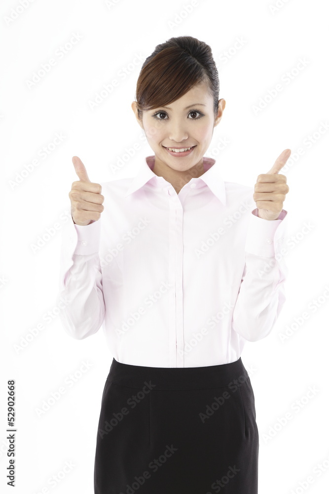 ビジネスウーマン,白バック
