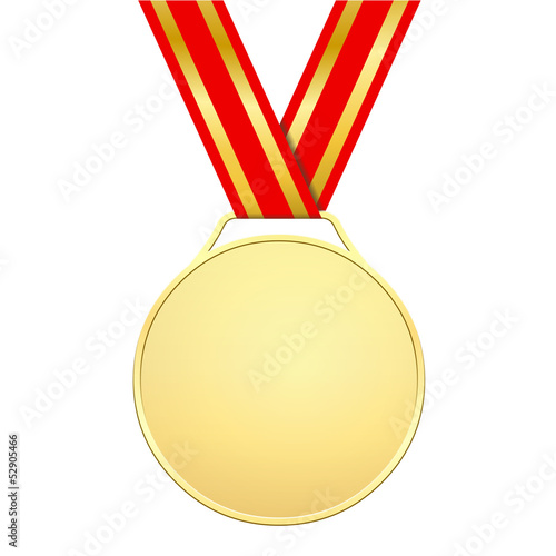 Médaille d'or sans motifs