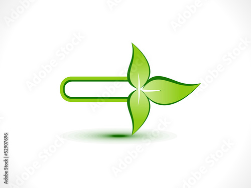 abstract eco arrow icon