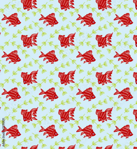 Goldfish pattern photo