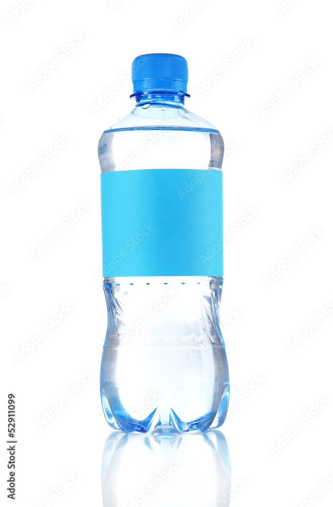 Naklejka premium Bottle of water isolated on white