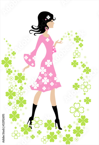 girl and flowers 1