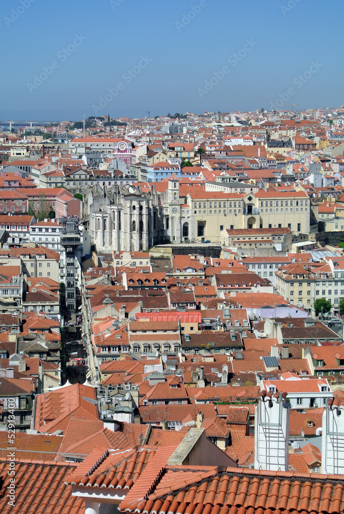 View on beautiful Lisbon