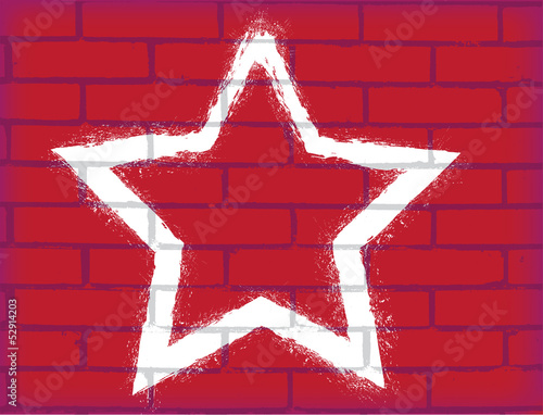 Stern auf der Mauer