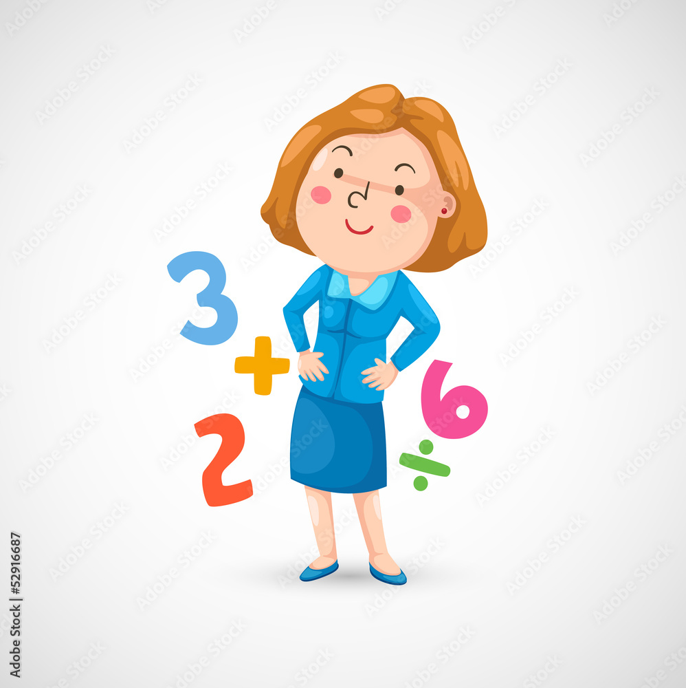 illustration of isolated teacher in the class illustration of isolated teacher in the class