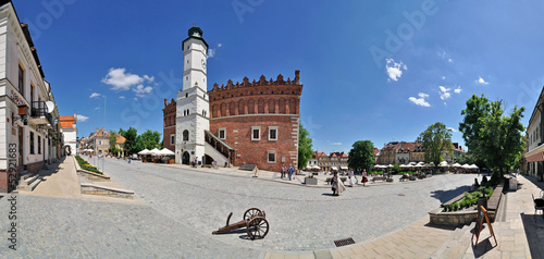 Town hall in Sandomierz -Stitched Panorama photo