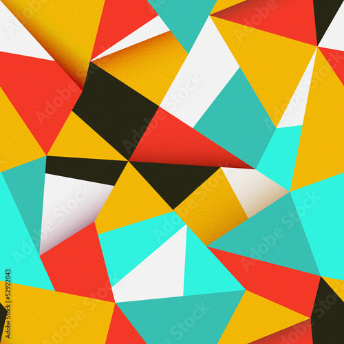 Seamless colorful abstract retro background