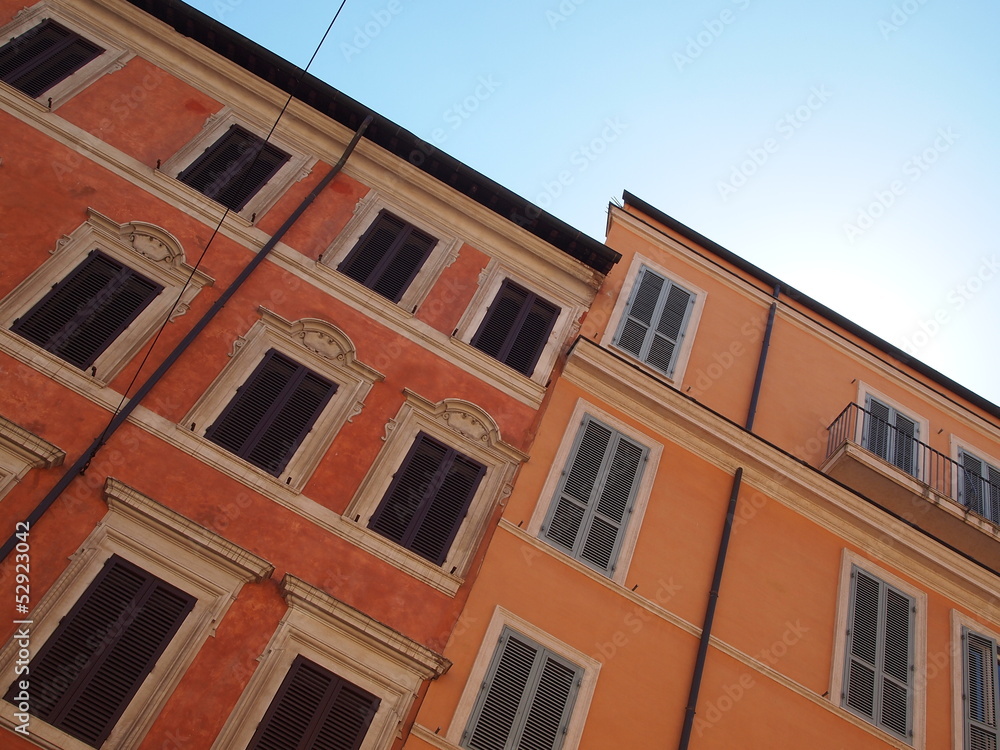 Images of buildings in the city, Rome