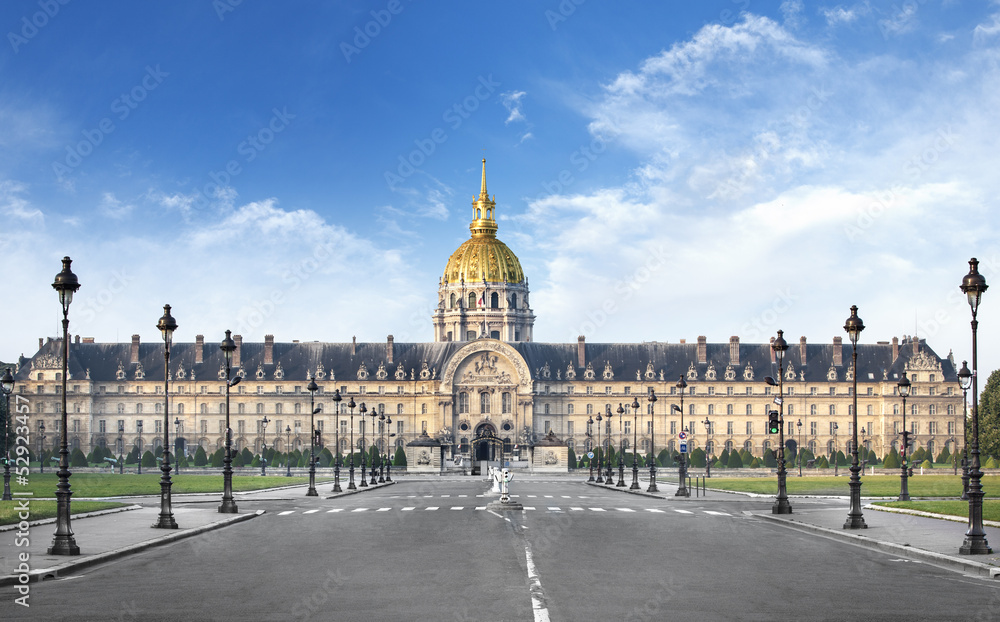 Obraz premium Hotel des Invalides w Paryżu