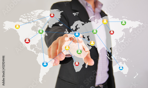 Man with Touchscreen