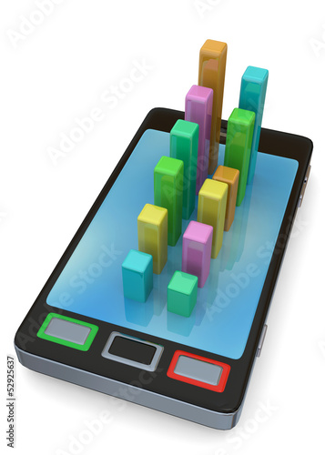 Wallpaper Mural CALCULATOR AND GRAPH - 3D Torontodigital.ca