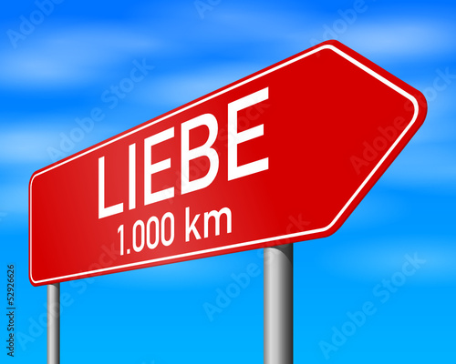 schild r liebe 1.000km I