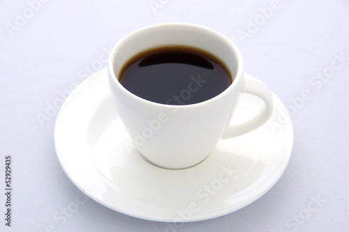 Espresso coffee cup on white background