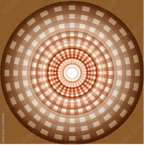 Abstract circles grid design seamless pattern