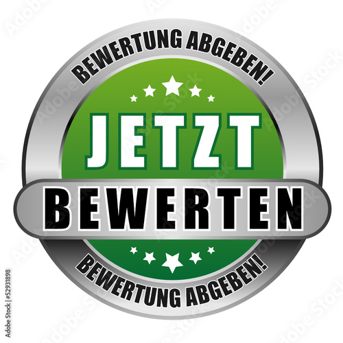 5 Star Button grün JETZT BEWERTEN BA BA