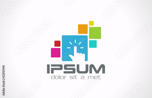 Developer Logo touch interface for internet & applications