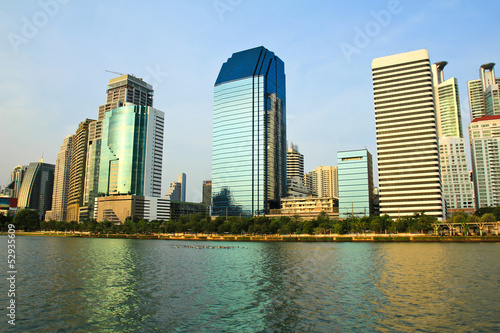 The city view of Bangkok  Thailand