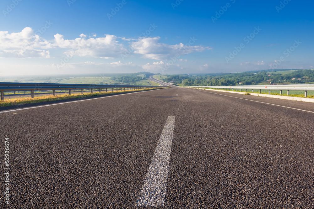 Fototapeta premium closeup asphalt road