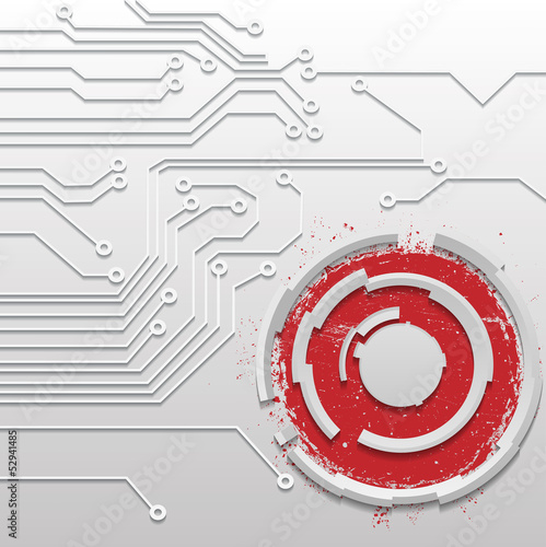 technology abstract background - vector illustration