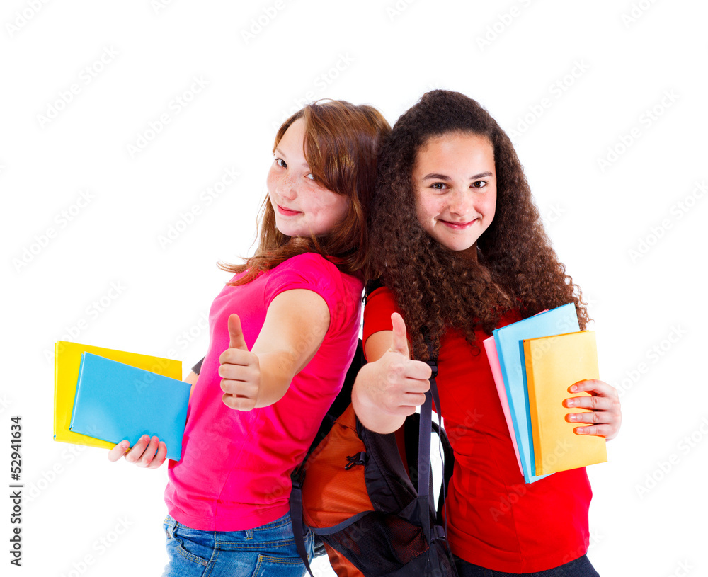 Successful teens with books Successful teens with books