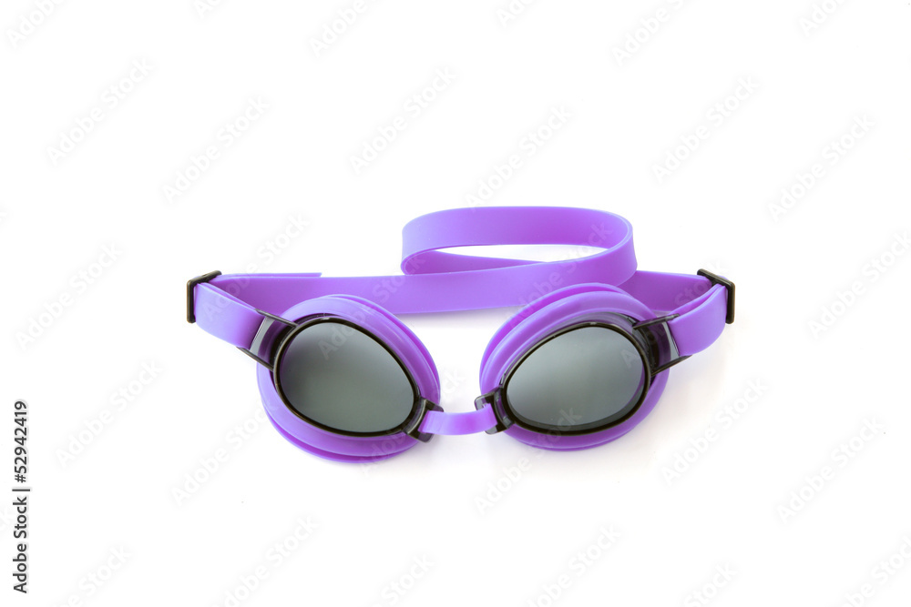 Purple swimming goggles Purple swimming goggles