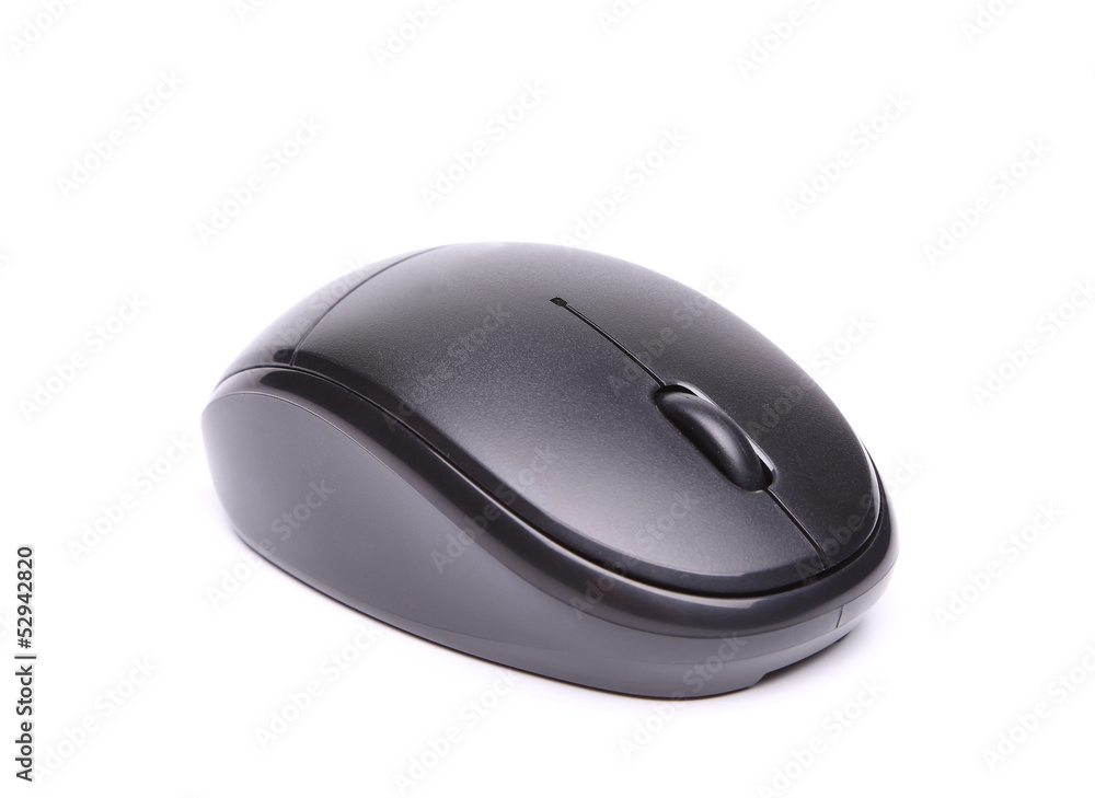 Wireless computer mouse isolated on white background full face Wireless computer mouse isolated on white background full face