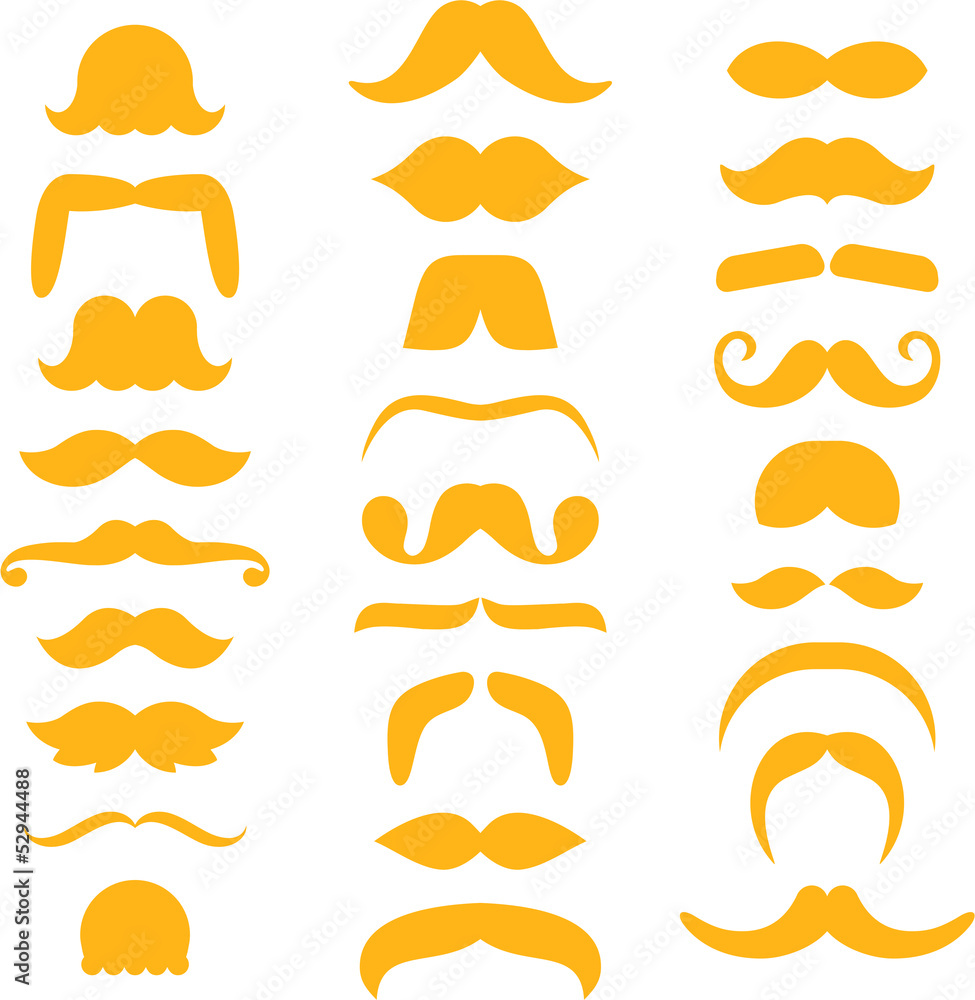 Mustache icons Mustache icons