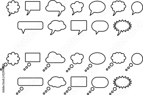 Comic Bubbles set