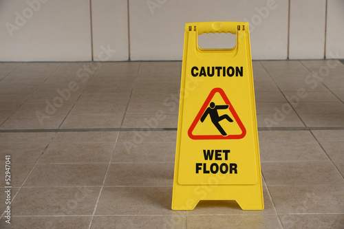 Warning Sign Of Wet Floor