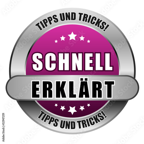 5 Star Button pink SCHNELL ERKLÄRT TUT TUT
