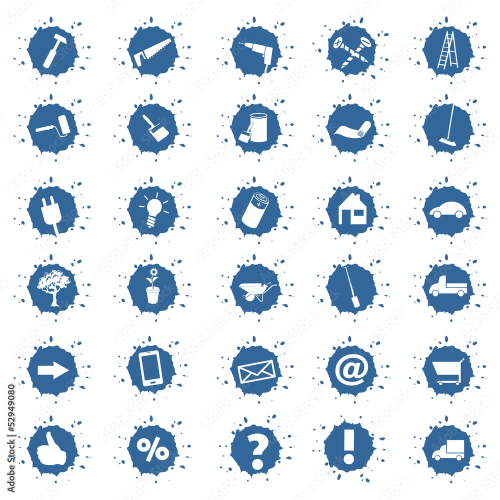 diverse Buttons, Icons,Symbole für Handwerker diverse Buttons, Icons,Symbole für Handwerker