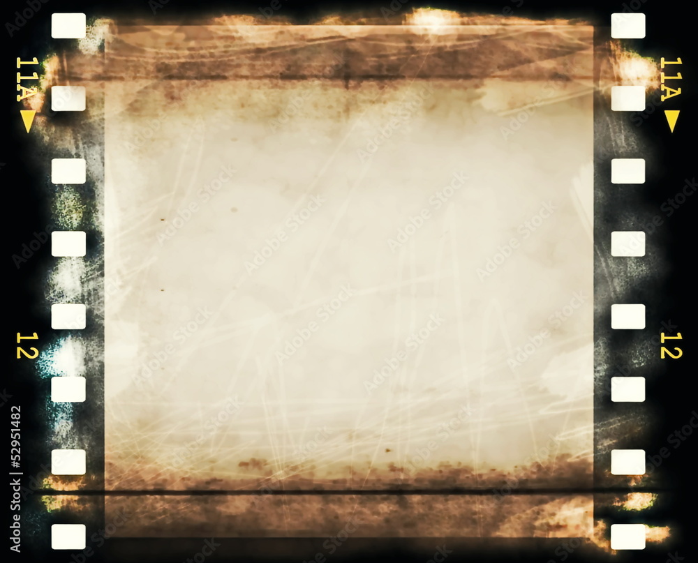 blank old grunge film strip frame background blank old grunge film strip frame background