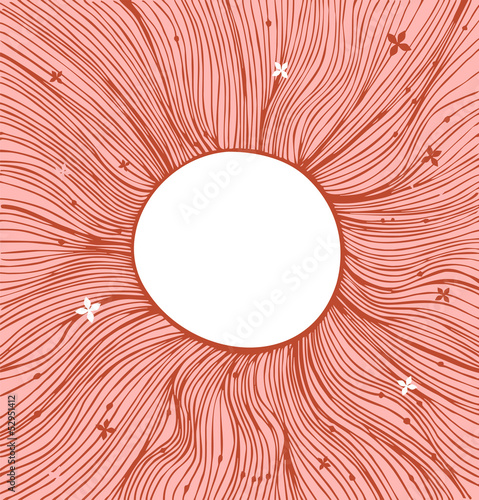 Rose linear circle background