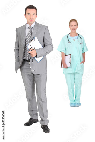Doctor and nurse