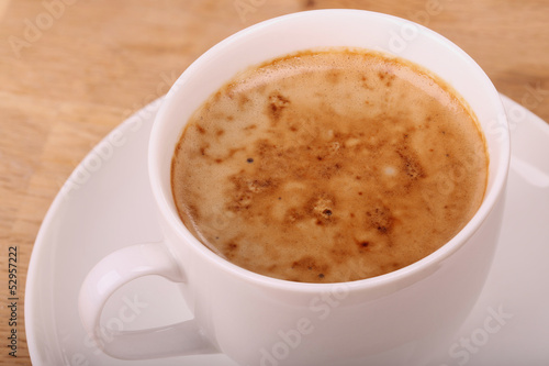 cup of cappuccino with foam
