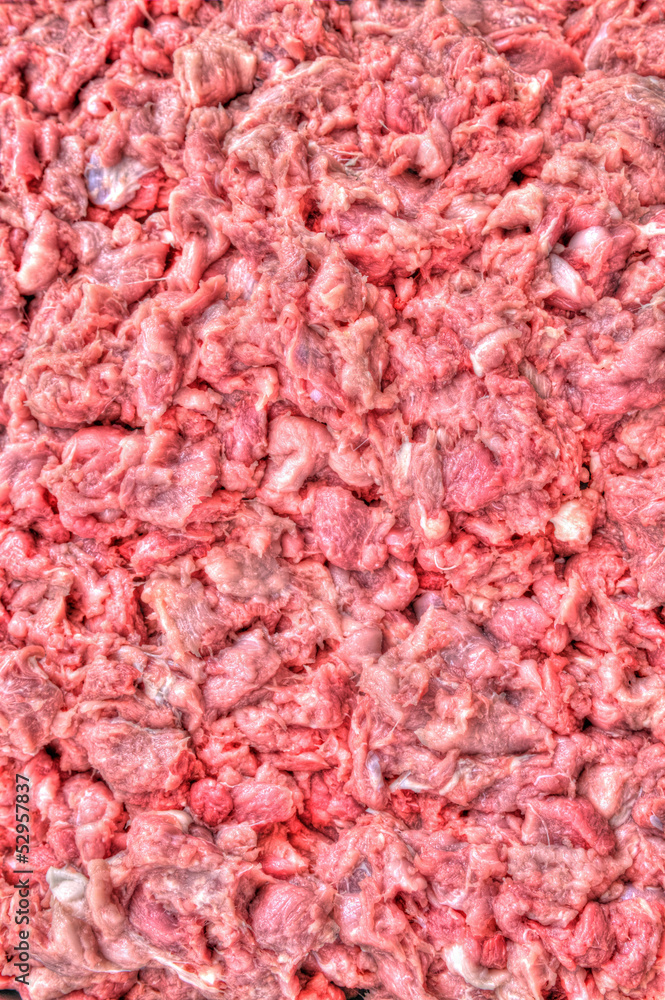 Full frame of raw minced meat Full frame of raw minced meat