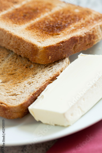 Toast and butter