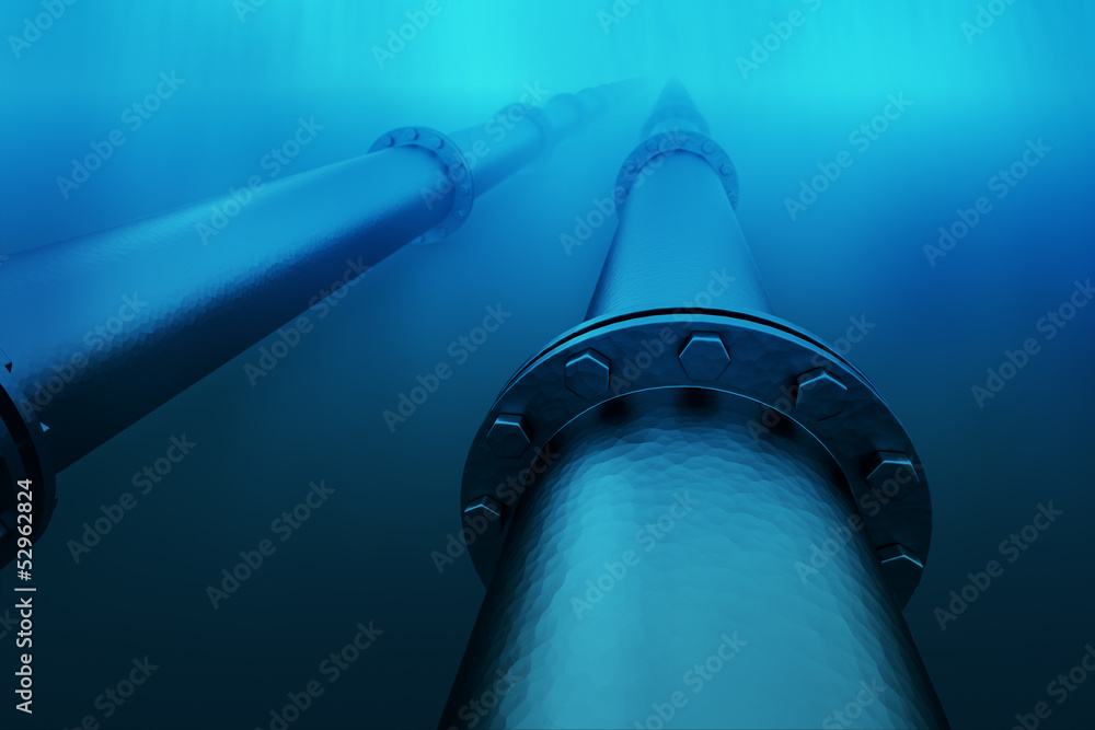 Underwater pipeline.