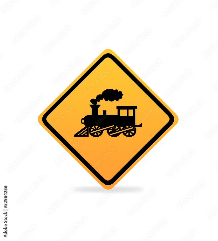 Railway crossing sign Railway crossing sign