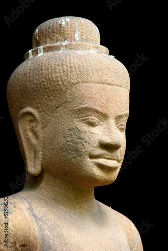 Antique statue closeup,Asian