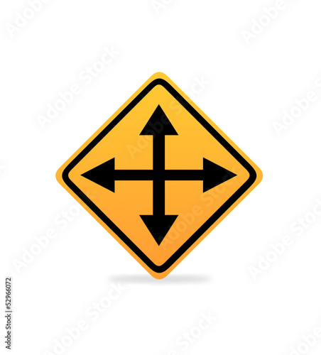 Crossroads Traffic Sign