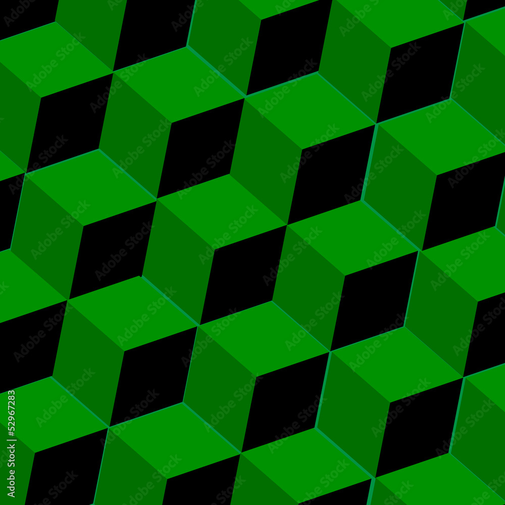 Abstract background with green squares Abstract background with green squares