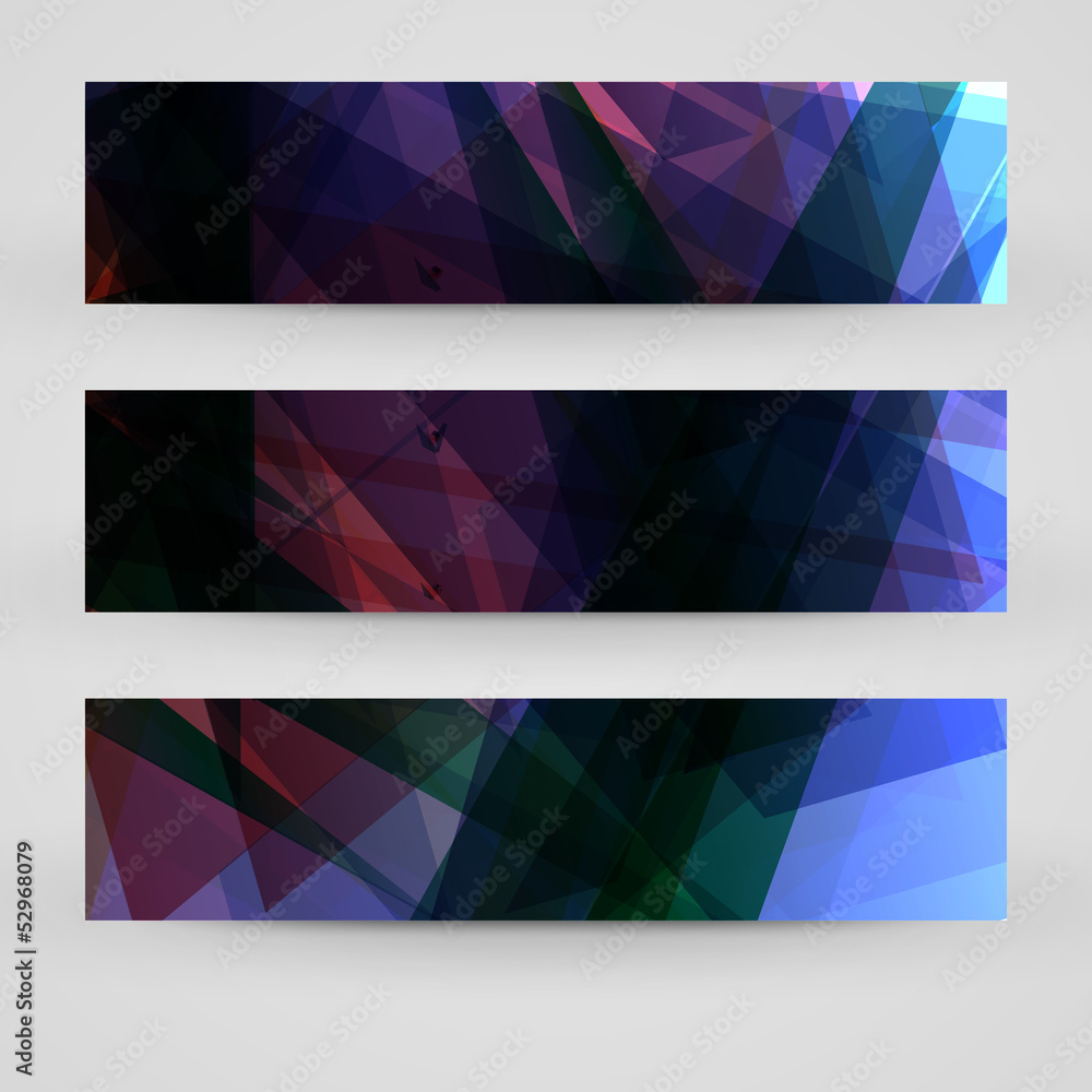 Vector banner set for your design, abstract Illustration. Vector banner set for your design, abstract Illustration.