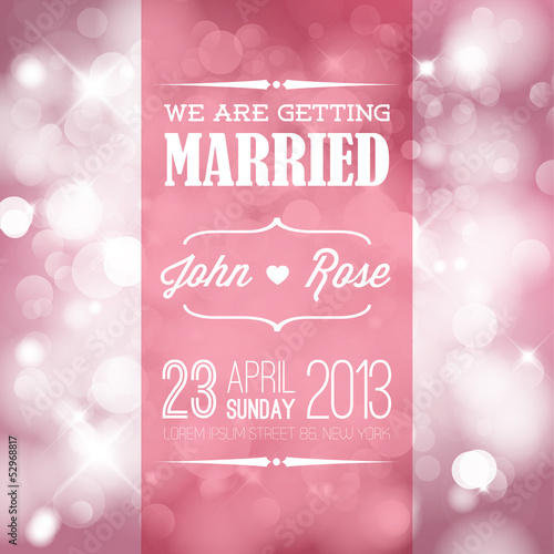 Vector Wedding invitation