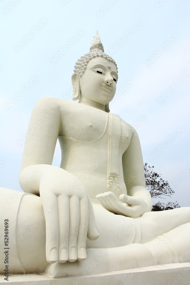 white Buddha