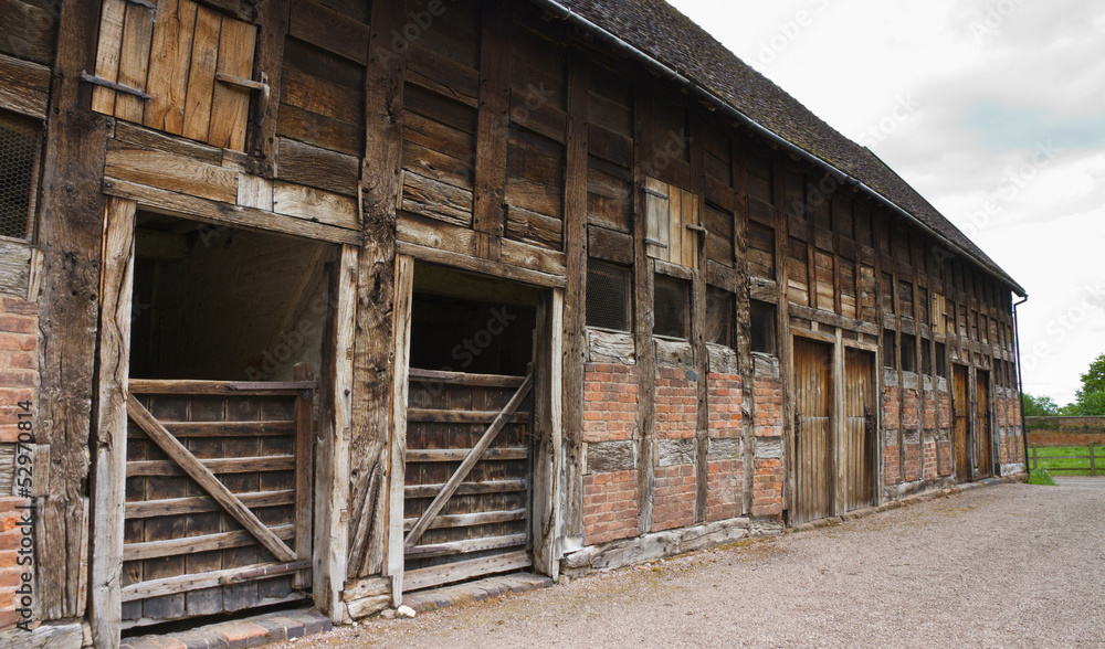 Detail in old 17th Century Tithe Barn Detail in old 17th Century Tithe Barn
