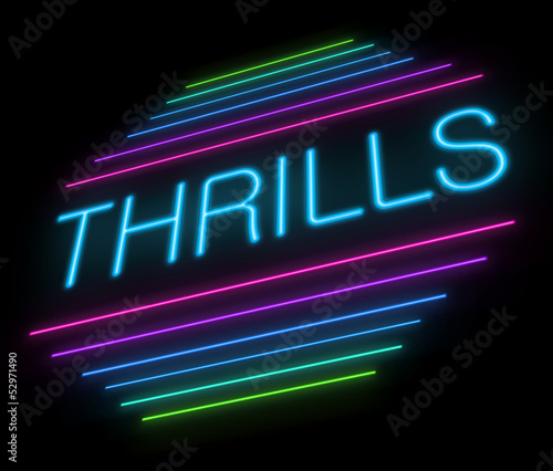 Thrills sign.