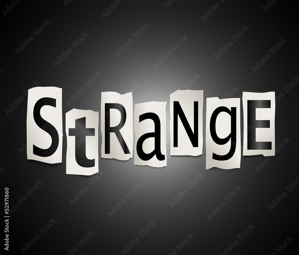 Fototapeta premium Strange concept.