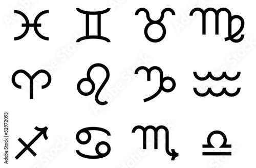 Zodiac sign icons