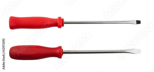 Two screwdrivers isolated